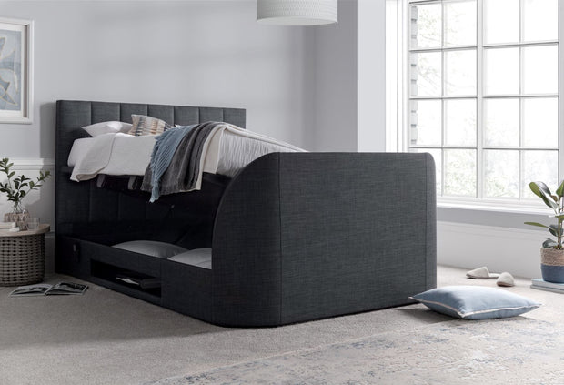 Kaydian Medway TV Bed with Ottoman Storage - Side Lift